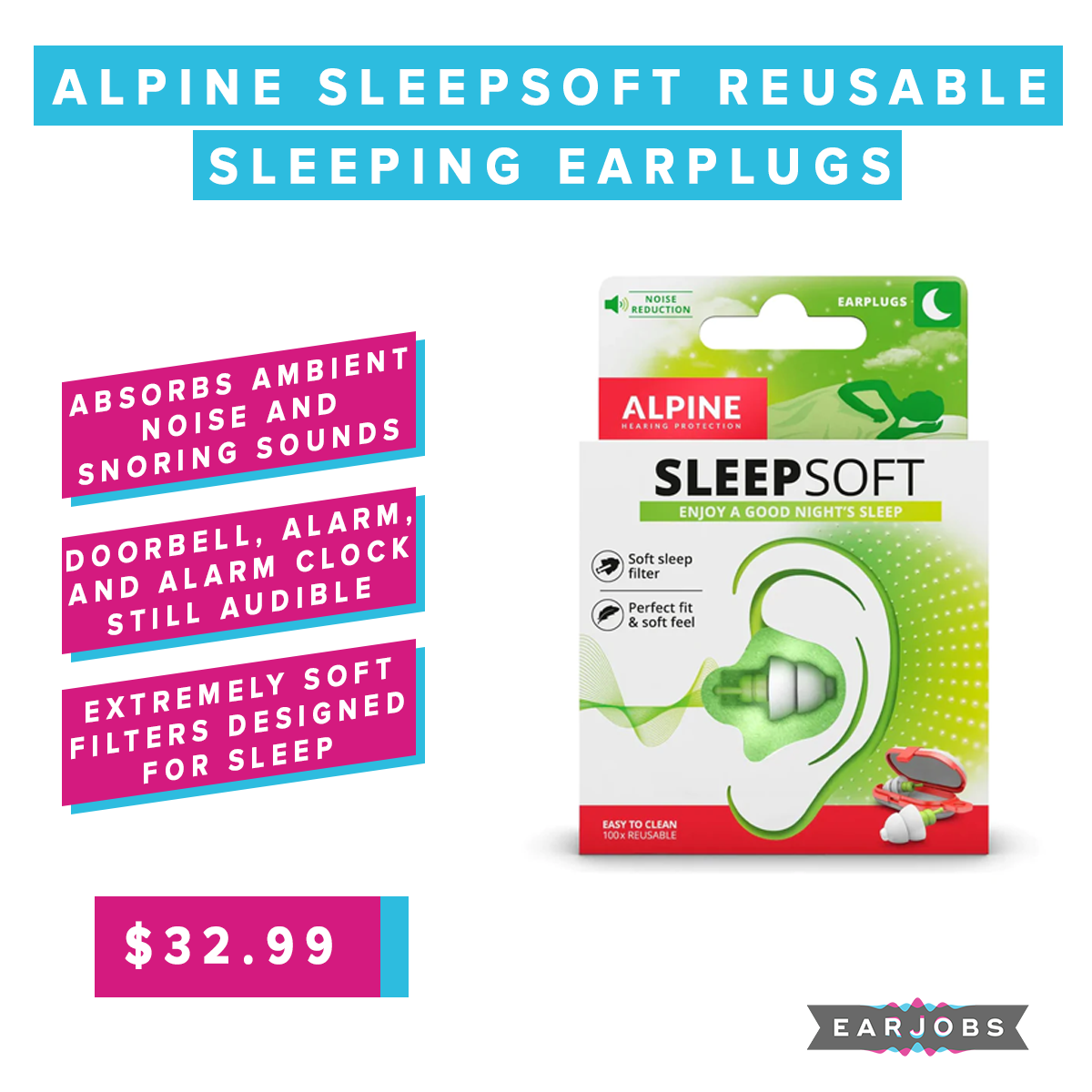 classificados.acheiusa.com - ALPINE HEARING PROTECTION Sleep Soft